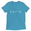 Heartbeat, Unisex Short Sleeve T-Shirt, Ararat, White Monotone