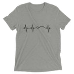 Heartbeat, Unisex Short Sleeve T-Shirt, Ararat, Black Monotone