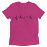 Heartbeat, Unisex Short Sleeve T-Shirt, Ararat, Black Monotone