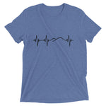 Heartbeat, Unisex Short Sleeve T-Shirt, Ararat, Black Monotone