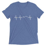 Heartbeat, Unisex Short Sleeve T-Shirt, Ararat, White Monotone