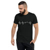 Heartbeat, Unisex Short Sleeve T-Shirt, Ararat, White Monotone