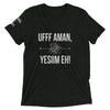 ArmEnglish, Unisex Short Sleeve T-Shirt, Ufff Aman, Yesiim Eh, White Monotone