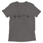 Heartbeat, Unisex Short Sleeve T-Shirt, Ararat, Black Monotone