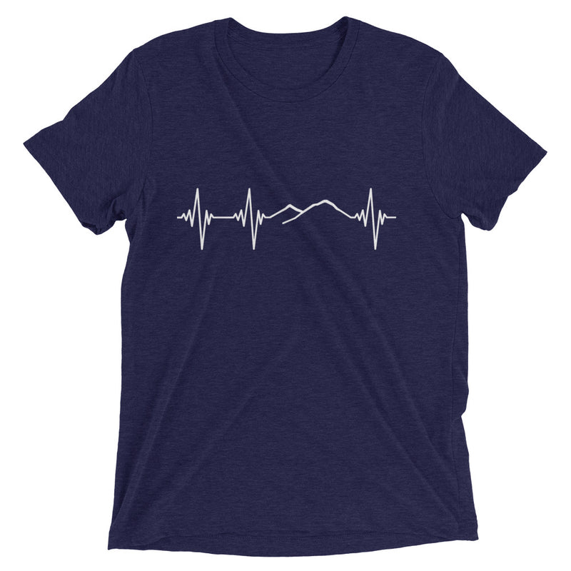 Heartbeat, Unisex Short Sleeve T-Shirt, Ararat, White Monotone