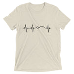 Heartbeat, Unisex Short Sleeve T-Shirt, Ararat, Black Monotone