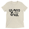 Armenian Idiom, Unisex Short Sleeve T-Shirt, Anpoch Gtal, Black Monotone