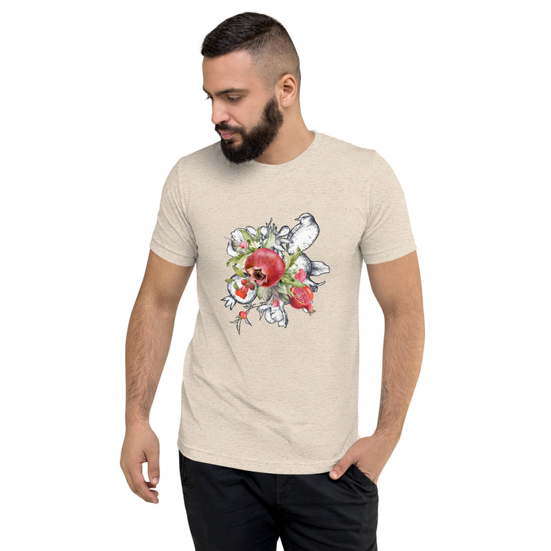 Armenian Symbols, Unisex Short Sleeve T-Shirt, Pomegranate