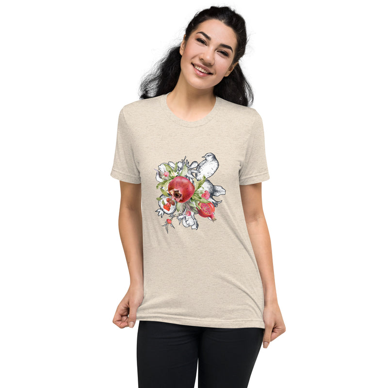 Armenian Symbols, Unisex Short Sleeve T-Shirt, Pomegranate