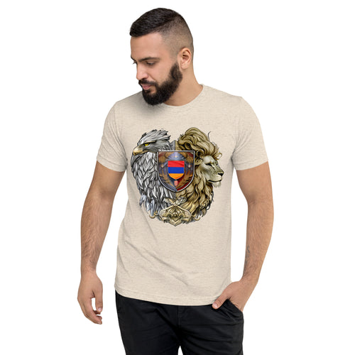 Armenian Symbols, Unisex Short Sleeve T-Shirt, Coat of Arms of Armenia