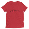 Heartbeat, Unisex Short Sleeve T-Shirt, Ararat, Black Monotone