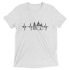 Heartbeat, Unisex Short Sleeve T-Shirt, Etchmiadzin, Black Monotone