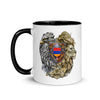 Armenian Symbols, Mug with Color Inside, Coat of Arms of Armenia