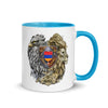 Armenian Symbols, Mug with Color Inside, Coat of Arms of Armenia