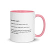 Armenian Idiom, Mug with Color Inside, Ufff Aman, Yesiim Eh