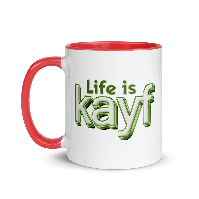 ArmEnglish, Mug with Color Inside, Life is Kayf