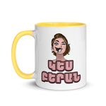 Armenian Idiom, Mug with Color Inside, Lezoos Kap Enkav