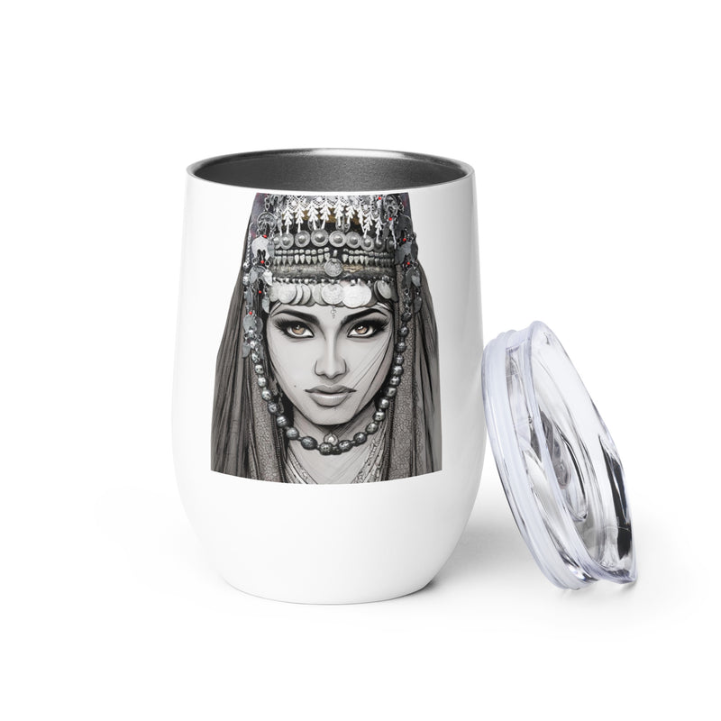 Armenian Eyes, Wine Tumbler, Style 1