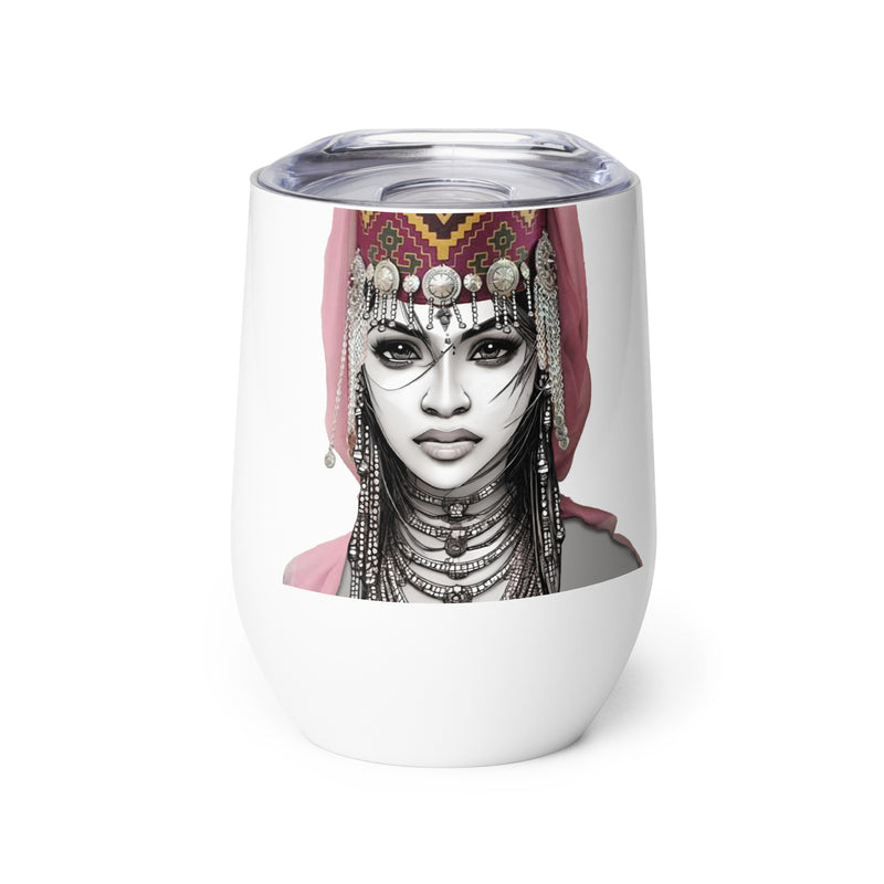 Armenian Eyes, Wine Tumbler, Style 2